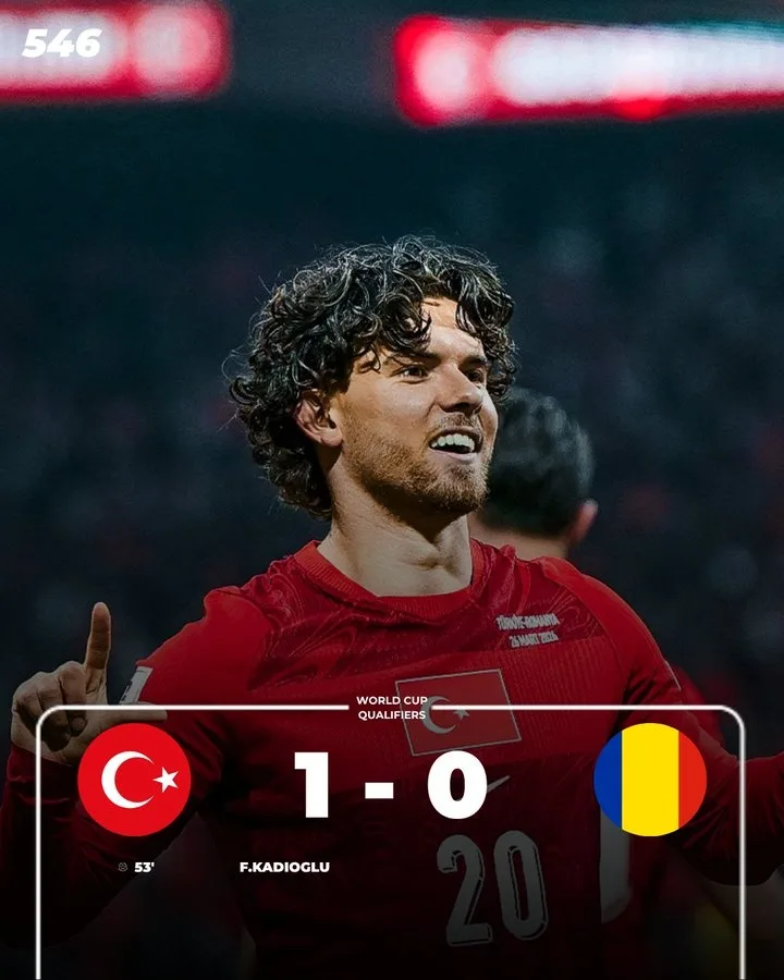Sau khi thua Türkiye 0-1 và bị loại, Romania vẫn bỏ lỡ World Cup kể từ năm 1998.