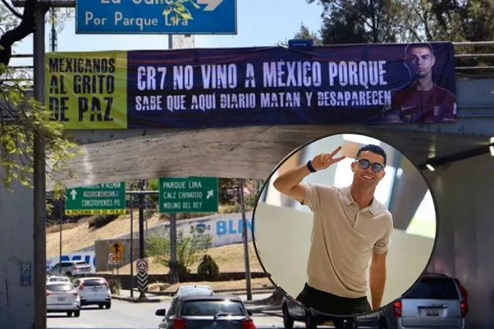 Khẩu hiệu bên ngoài sân World Cup: Cristiano Ronaldo không tới Mexico, anh biết ở đây có người bị giết và mất tích