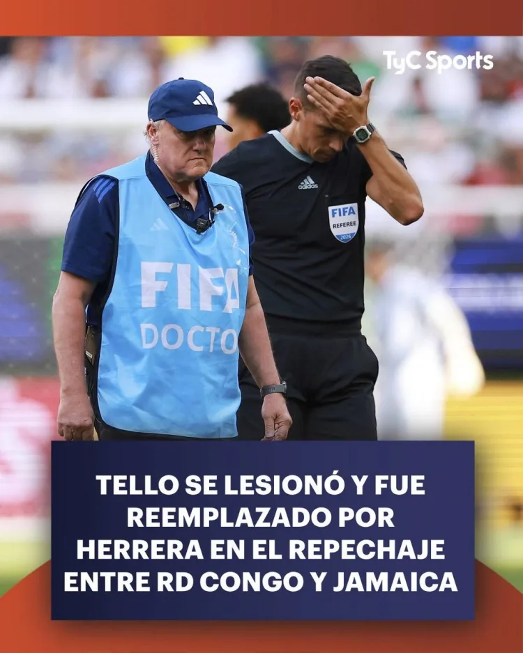 TYC: Trọng tài play-off liên lục địa Facundo Tello rời sân trong nước mắt vì chấn thương và có thể lỡ World Cup