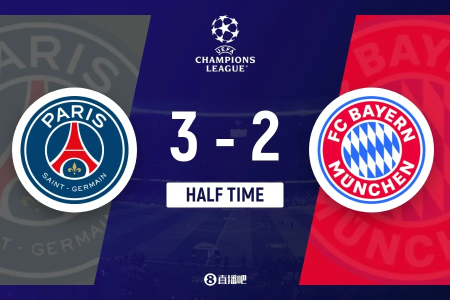 Champions League: Hiệp 1 - Paris 3-2 Bayern K77, Neves ghi bàn, Dembele chuyền và sút Kane, Olise ghi bàn