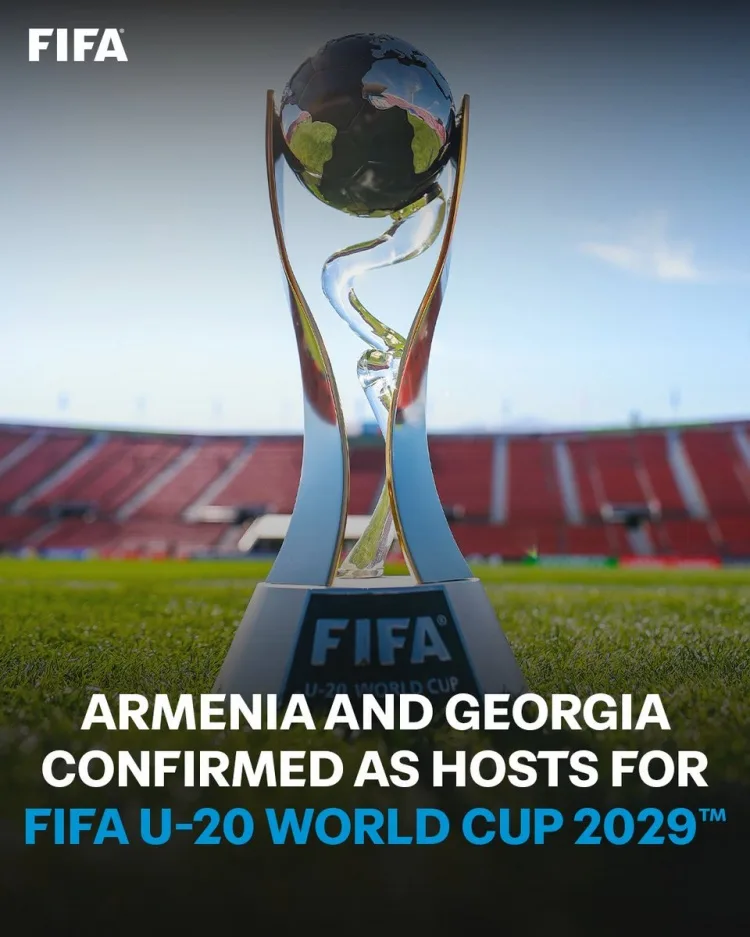 FIFA xác nhận Armenia và Georgia đồng đăng cai U20 World Cup 2029