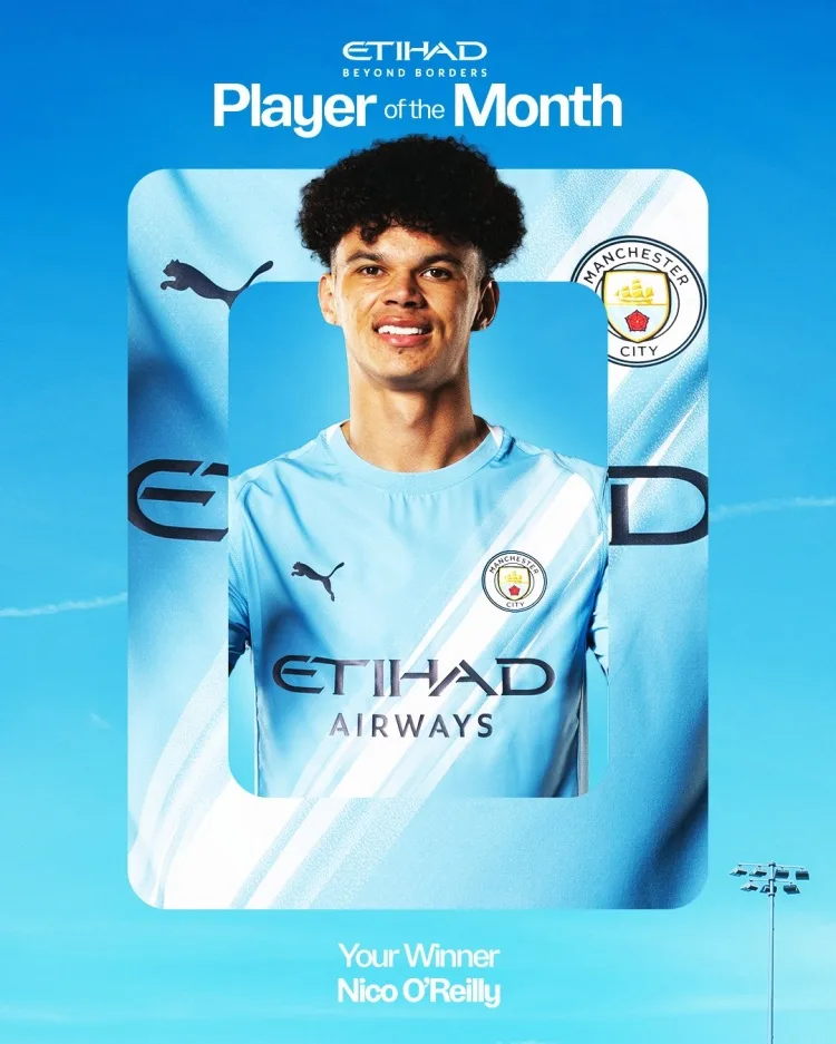 1 bàn thắng, 1 kiến tạo + 5 chiến thắng liên tiếp! Đội hình chính thức của Manchester City: Cầu thủ xuất sắc nhất tháng 4 do O'Reilly bầu chọn