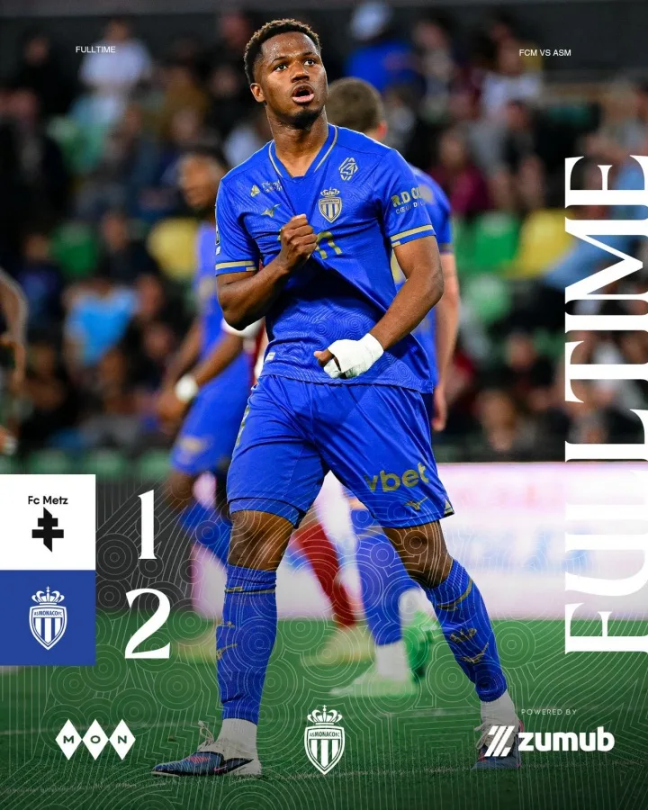 Kẻ giết người! Fati ghi bàn ở phút bù giờ, bàn thắng thứ 19 của Balogun trong mùa giải, Monaco 2-1 Metz