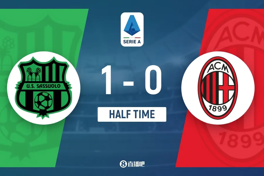 Hiệp một Sassuolo 1-0 AC Milan: Berardi ghi bàn, Tomori nhận thẻ đỏ
