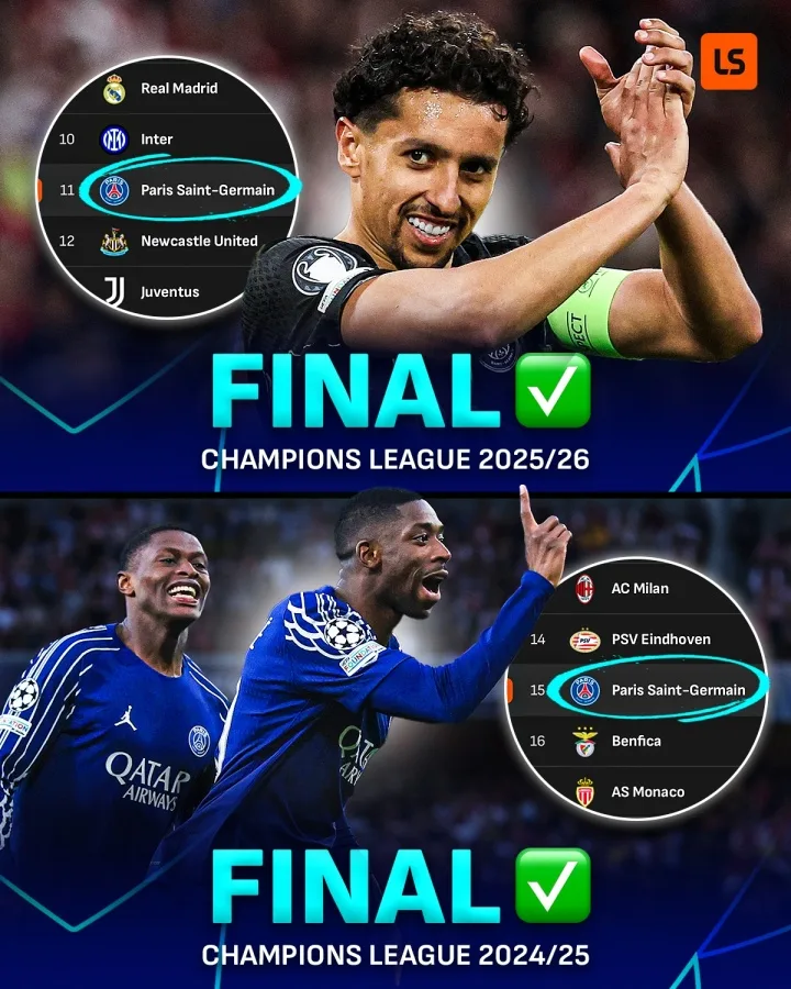 PSG lại vào chung kết Champions League dù chỉ đứng thứ 11 ở league phase