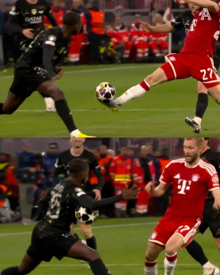 The Athletic: Trọng tài từng định thổi Mendes để bóng chạm tay trước khi đổi sang lỗi của Laimer