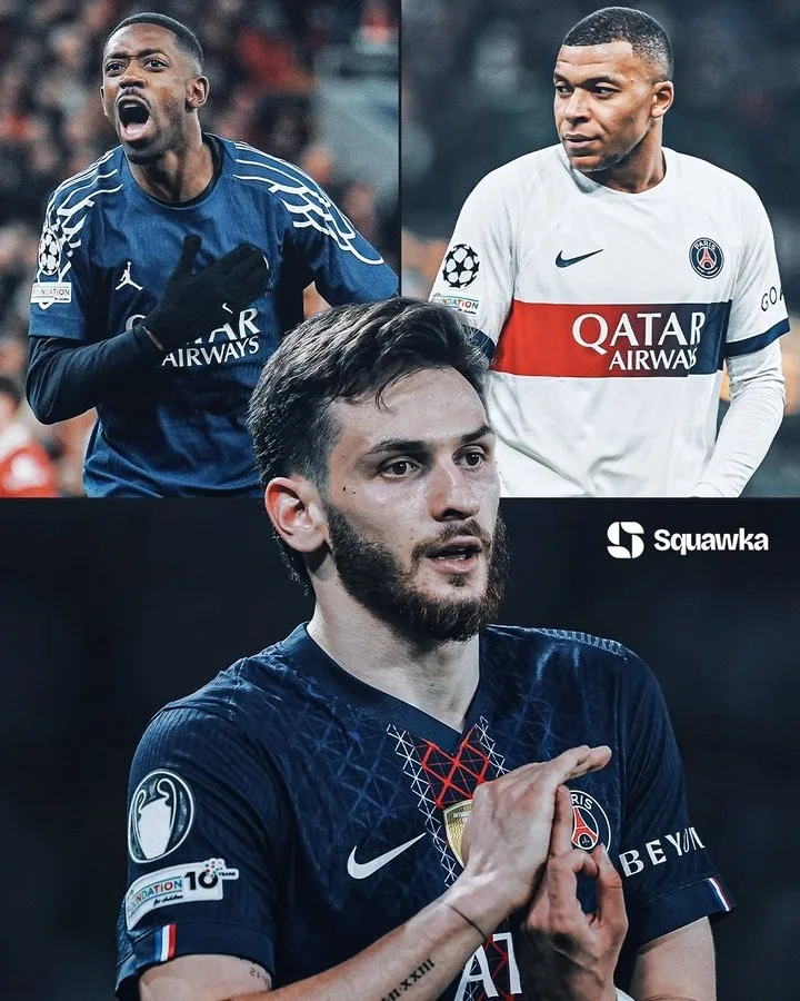Lịch sử đội bóng Paris danh sách ghi bàn ở vòng knock-out Champions League: Dembele 19 bàn, Mbappé 17 bàn