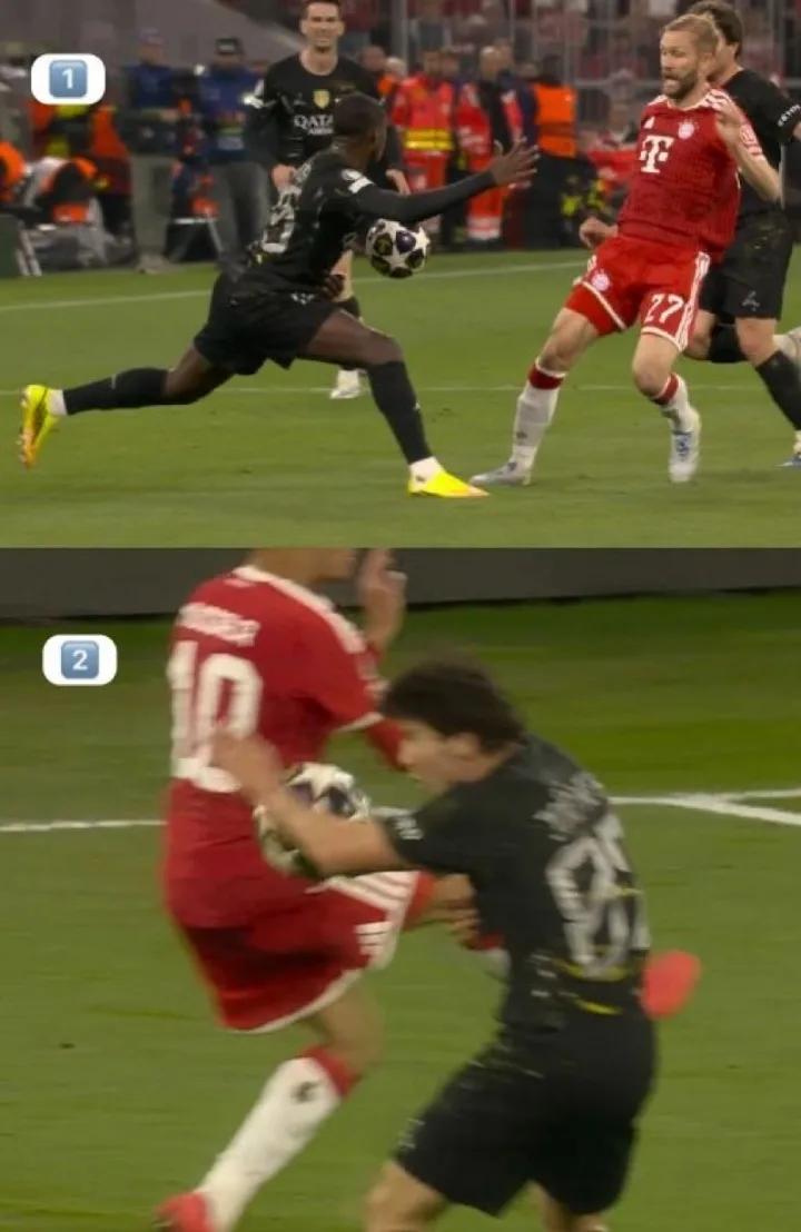 Hiệp một Bayern gặp PSG nóng vì hai quyết định gây tranh cãi liên tiếp