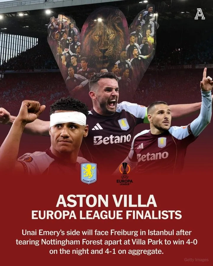 Aston Villa vào chung kết Europa League sau 44 năm chờ đợi