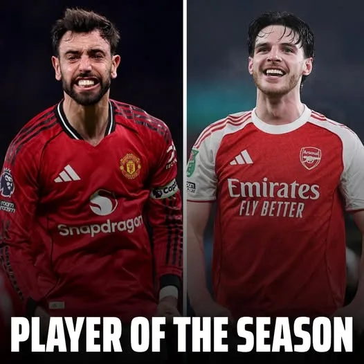 Nhà báo thân Arsenal: Bruno Fernandes rất hay, nhưng Declan Rice xứng đáng hơn cho giải cầu thủ mùa giải