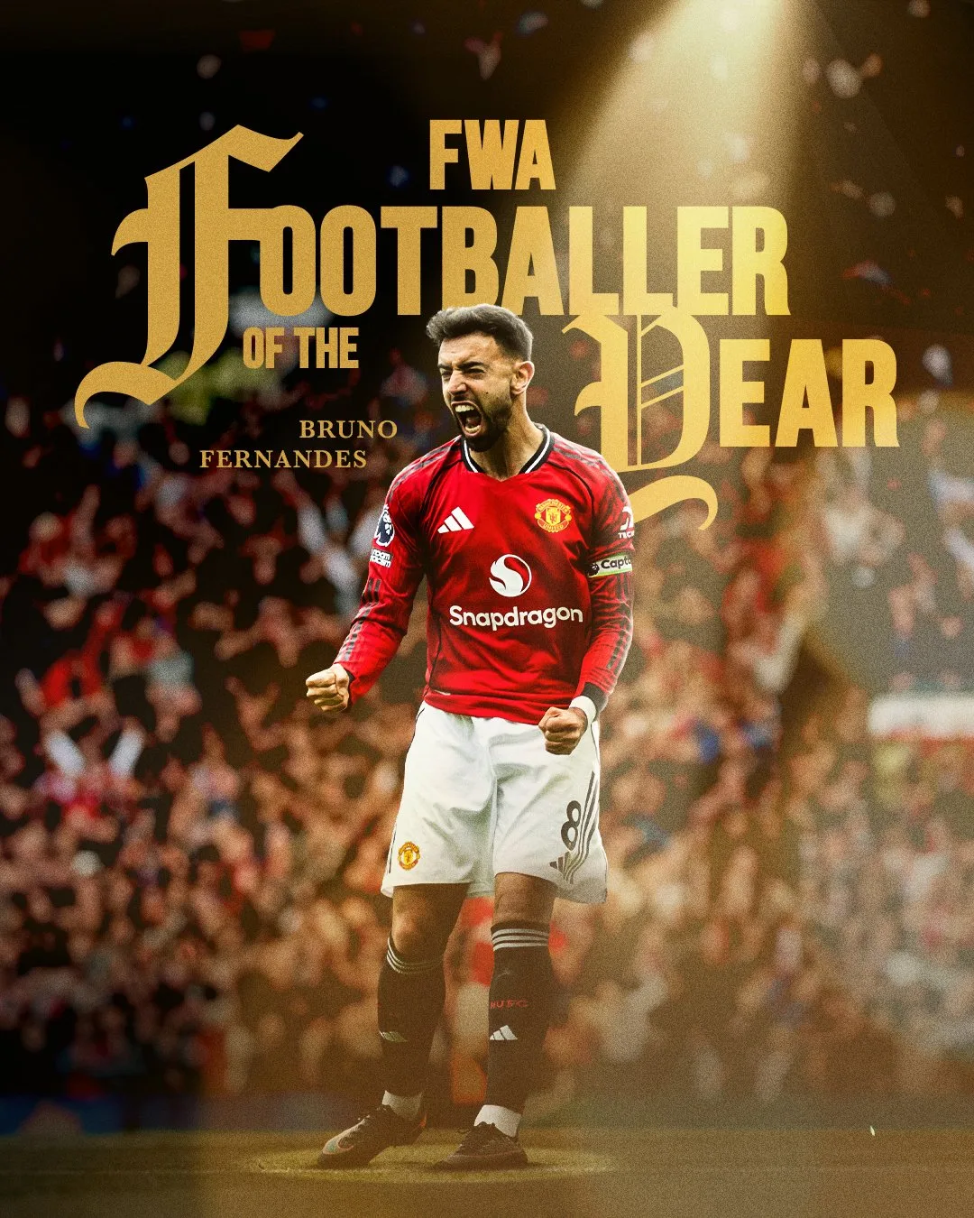 Bruno Fernandes được FWA vinh danh sau mùa giải ghi 8 bàn và kiến tạo 19 lần