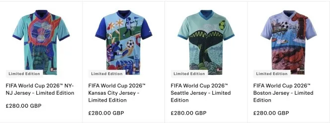 The Times: FIFA bán áo thun World Cup bản giới hạn với giá 280 bảng/chiếc