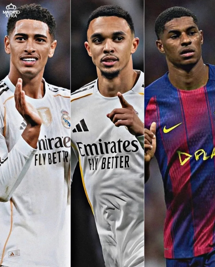 Lần đầu tiên 3 cầu thủ Anh lần đầu góp mặt ở El Clasico Tây Ban Nha