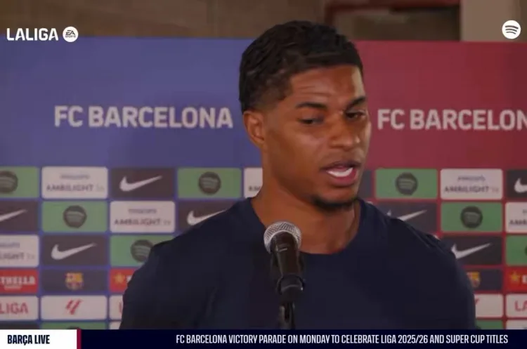Rashford nói về đá phạt: Olmo và Pedri khuyến khích tôi sút nhưng hôm qua tập không ghi được bàn nào