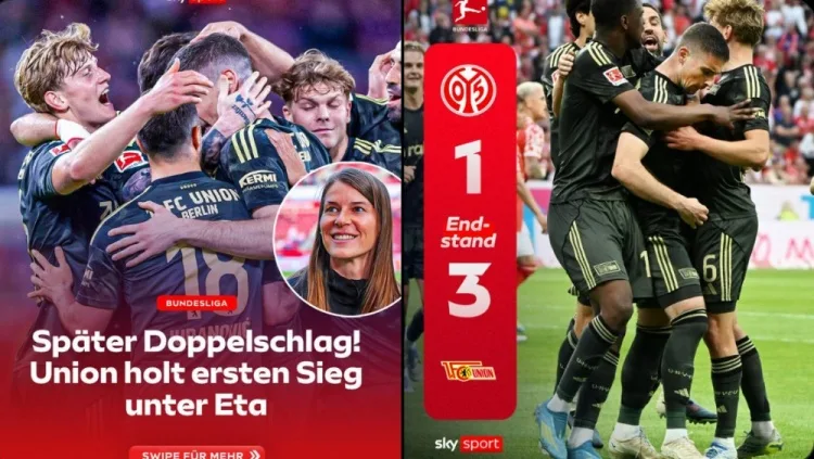 nh bại Mainz 3-1! Nữ HLV Etta của Union Berlin giành chiến thắng đầu tiên tại Bundesliga