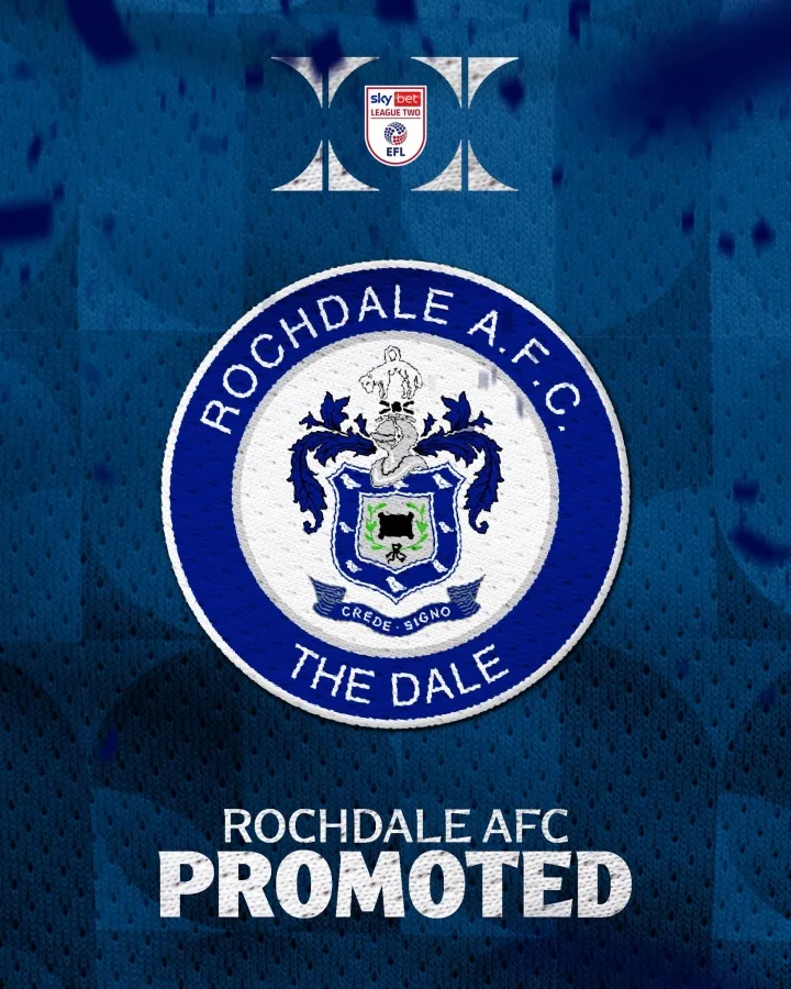 Một âm mưu tuyệt vời khác! Á quân Rochdale với 106 điểm kém 2 bàn ở trận play-off và hòa với một điểm để tiến lên League Two.