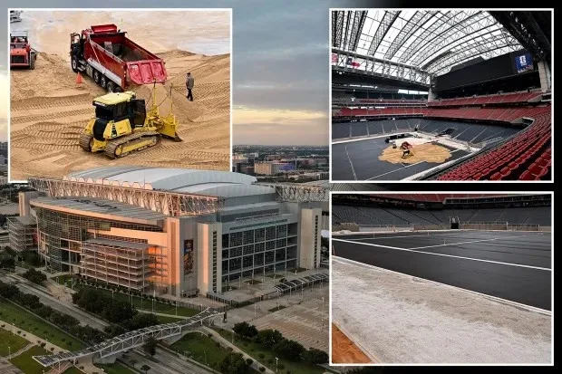 Sân vận động Houston được hiện đại hóa để lắp đặt cỏ hoàn toàn tự nhiên cho World Cup