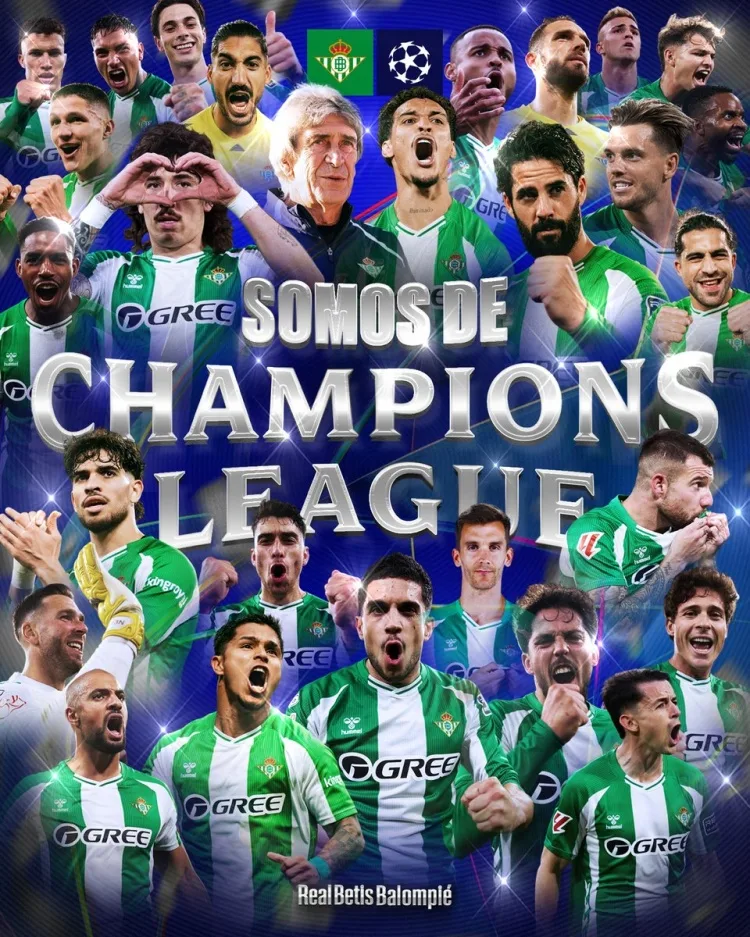 Chỉ còn hai vòng đấu, chúng ta dẫn đầu thứ 6 với 7 điểm! Betis, số 5 La Liga, đảm bảo một suất dự Champions League