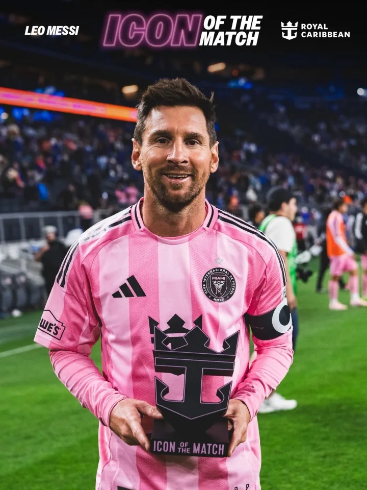 Rất xứng đáng! Messi ghi 2 bàn, 1 kiến tạo và ghi 5 bàn vào lưới Cincinnati, được bầu là cầu thủ hay nhất trận