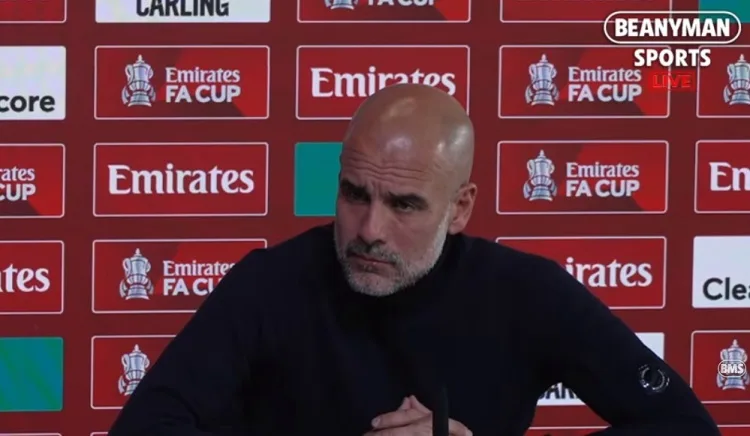 Phóng viên: Bàn thắng ở Premier League của Man City tan vỡ. Guardiola: Chúng ta có vô vọng không?