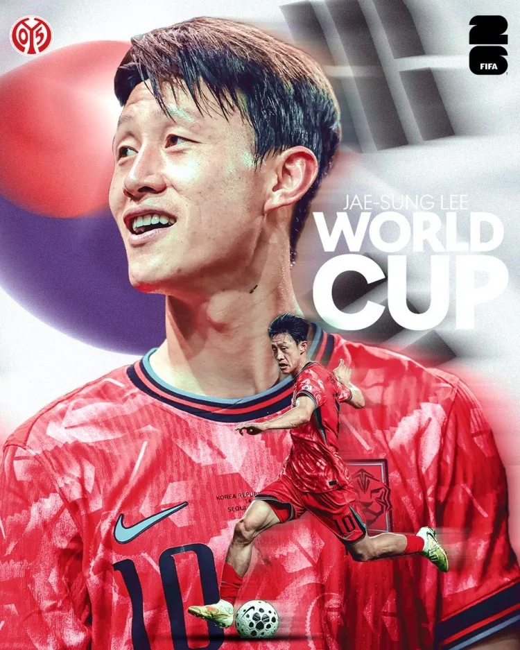 Lee Jae Sung được chọn vào đội tuyển Hàn Quốc dự World Cup, Mainz chính thức tung poster chúc mừng anh