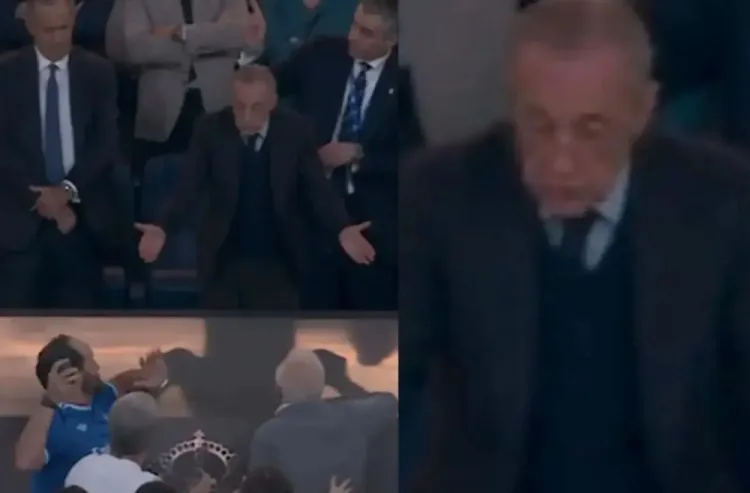 Truyền hình Real Madrid: Truyền hình La Liga đánh lừa người xem, cố tình tạo ảo giác Florentino đang cãi nhau với người hâm mộ
