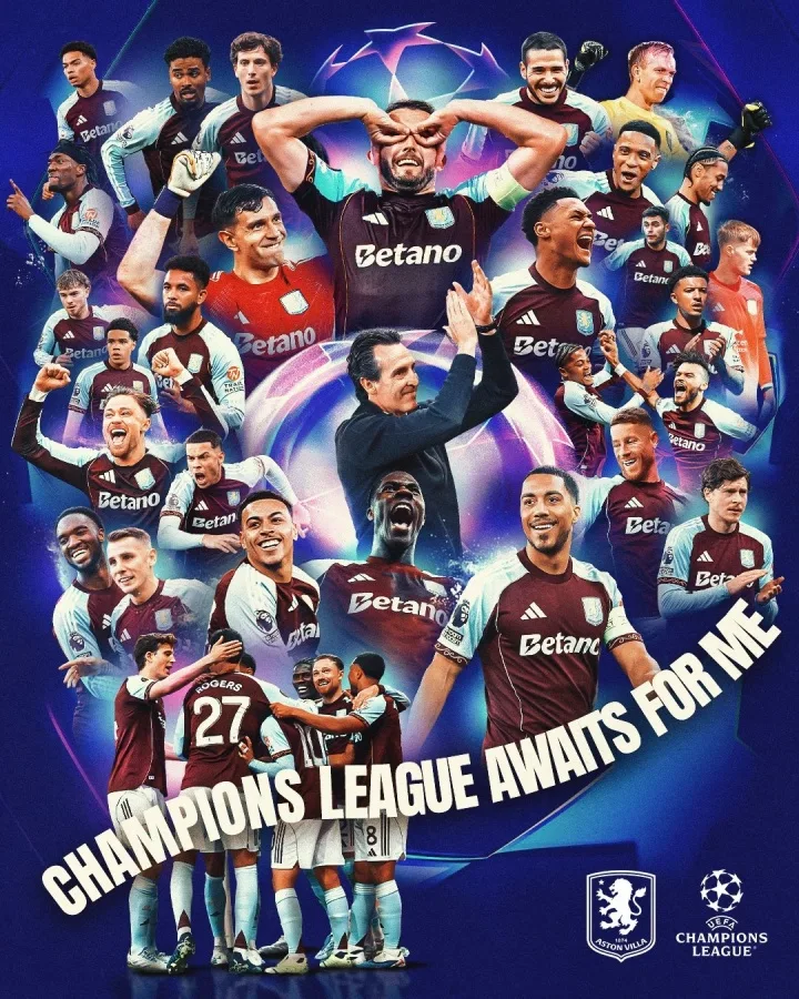 Đừng đặt cược vào Europa League! Quan chức Villa: Chúng tôi vui mừng thông báo đội sẽ thi đấu ở Champions League mùa tới