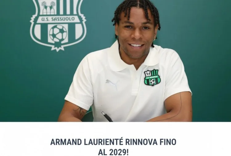 Sassuolo và tiền đạo Lauriente gia hạn hợp đồng đến năm 2029, ghi 6 bàn và 9 kiến ​​tạo ở Serie A mùa này