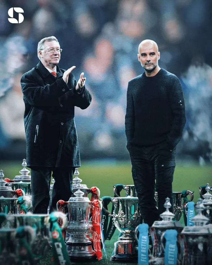Có thể so sánh với Sir Alex Ferguson! Ở bóng đá Anh, chỉ có Sir Alex Ferguson và Pep Guardiola từng giành được FA Cup và League Cup từ 3 lần trở lên.