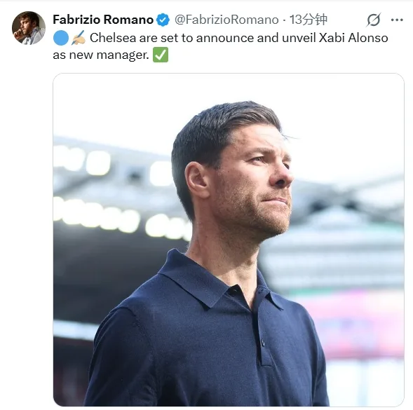 Romano: Chelsea sẽ sớm công bố việc bổ nhiệm Alonso❌