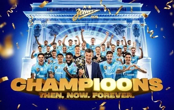 Zenit vô địch Russian Super League mùa này, giành danh hiệu lần thứ 12 trong lịch sử đội bóng
