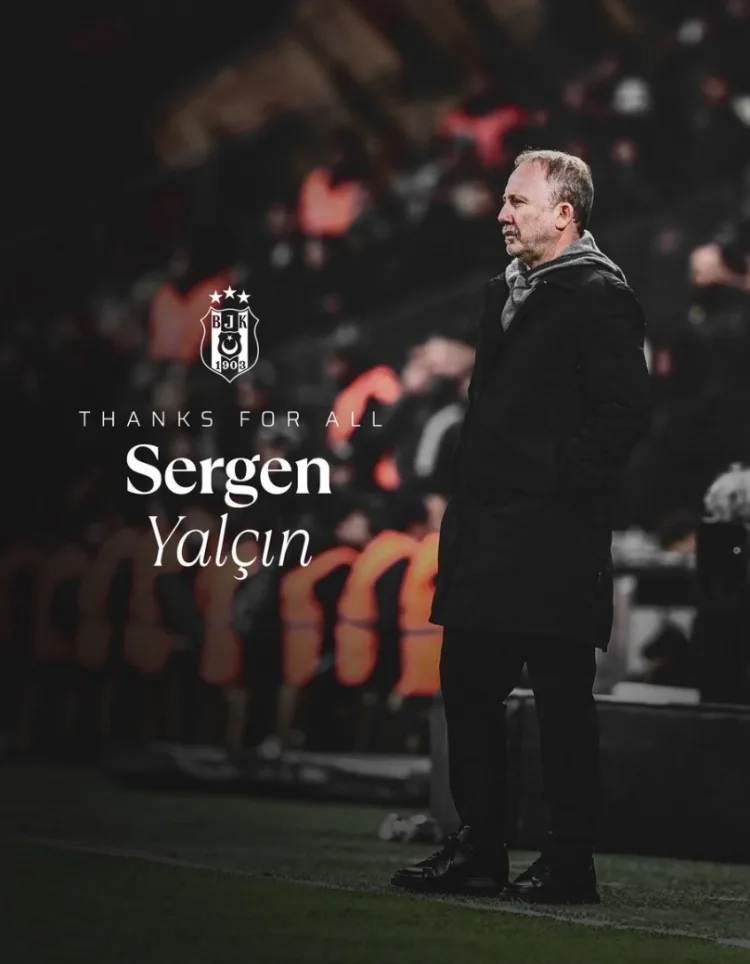 Chính thức: Besiktas chính thức chấm dứt hợp đồng sau đàm phán thân thiện với HLV trưởng Sergen Yarchin