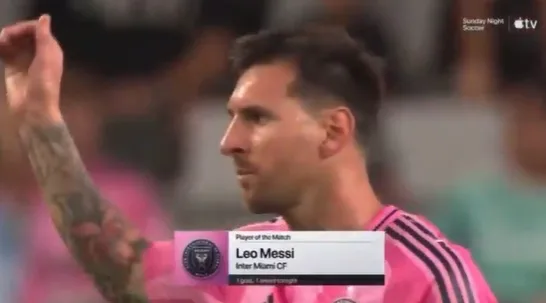 Tốt nhất liên tiếp! Chính thức: Messi chuyền bóng ghi bàn, được bầu là cầu thủ xuất sắc nhất trận Miami vs Portland