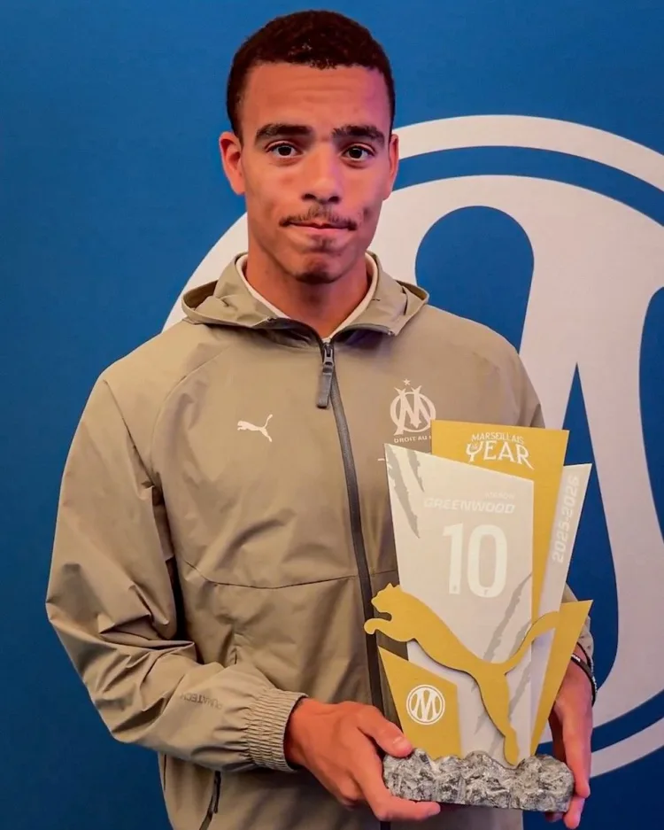 26 bàn thắng và 10 đường kiến ​​tạo sau 45 trận! Quan chức Marseille: Greenwood được bầu là cầu thủ xuất sắc nhất mùa giải của đội