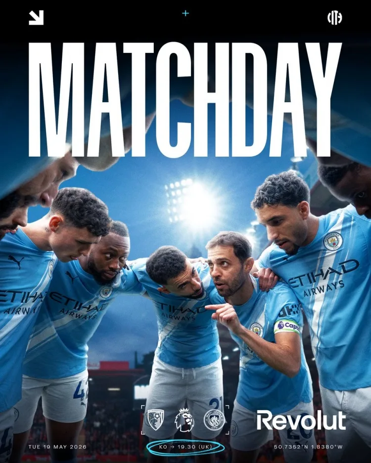 Man City tung poster trận sân khách gặp Bournemouth: Ghế B, Semenho và Foden xuất hiện