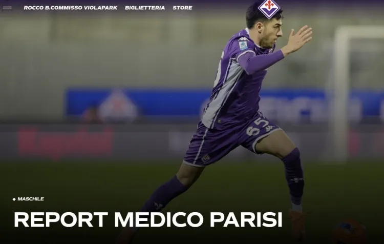 Chính thức: Hậu vệ Parisi của Fiorentina dính chấn thương nặng dây chằng chéo ở đầu gối phải và đã được phẫu thuật thành công
