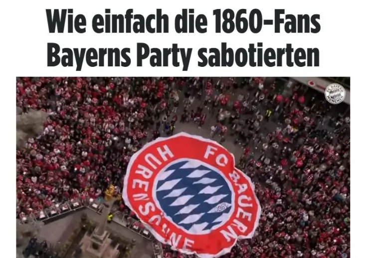 Chủ tịch Bayern đáp trả vụ logo bị cổ động viên Munich 1860 chế giễu