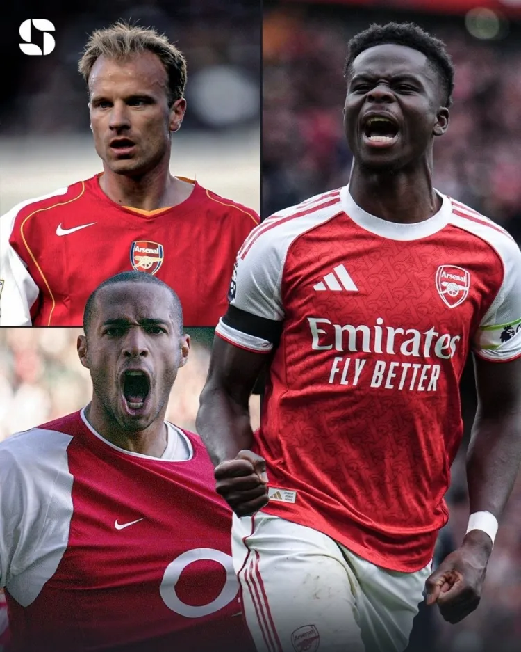 Saka là cầu thủ thứ ba trong lịch sử Arsenal có hơn 50 bàn thắng và kiến ​​tạo ở Premier League, đồng thời anh là cầu thủ trẻ thứ hai trong lịch sử Premier League.