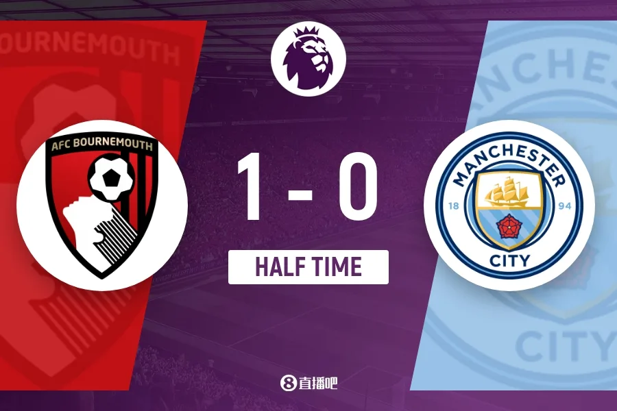 Hiệp một - Man City tạm thời 0-1 Bournemouth, bàn thắng việt vị của Semenho không hợp lệ, Crupi ghi bàn