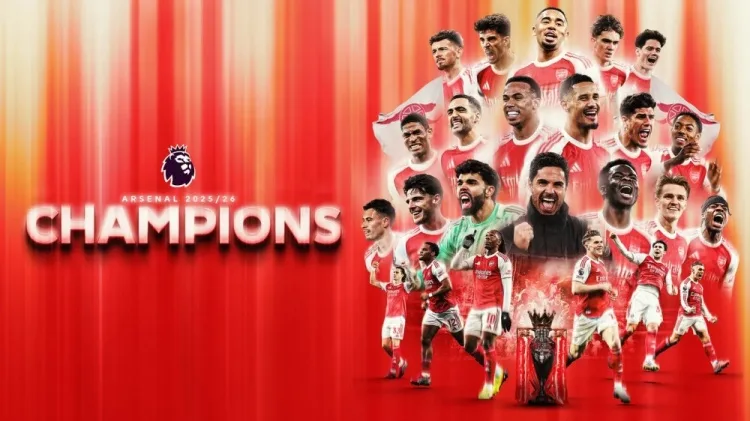 Số chức vô địch Ngoại hạng Anh mỗi đội giành được: Arsenal 4 lần xếp thứ 4, Man United vẫn xếp thứ nhất 13 lần