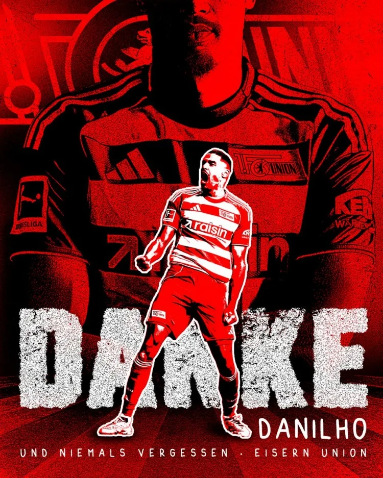 Hậu vệ Doki của Union Berlin rời câu lạc bộ theo dạng chuyển nhượng tự do, và trang mạng xã hội chính thức của câu lạc bộ đã đăng một tấm áp phích chia tay