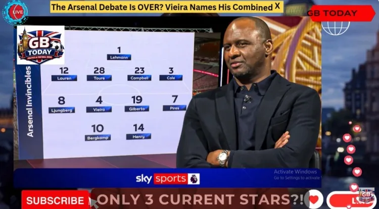 Vieira nhận xét đội hình xuất sắc nhất của Arsenal trong 2 chức vô địch Premier League gần nhất: Henry và Bergkamp dẫn đầu