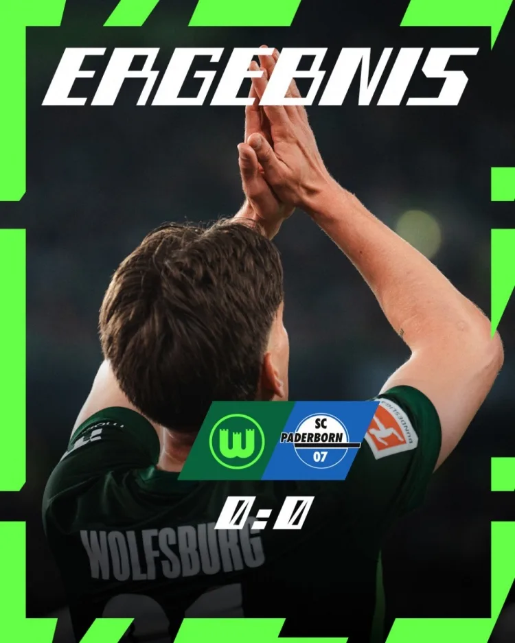 Play-off thăng hạng và xuống hạng Bundesliga: Wolfsburg thực hiện 17 cú sút trên sân nhà không thành công và kết thúc với trận hòa không bàn thắng với Paderborn