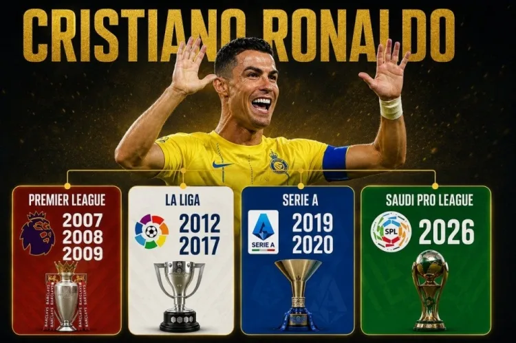 Anh ấy là cầu thủ ghi nhiều bàn thắng nhất cho đội trong cả hai mùa giải vô địch! Cristiano Ronaldo giành danh hiệu vô địch quốc gia thứ 8 trong sự nghiệp