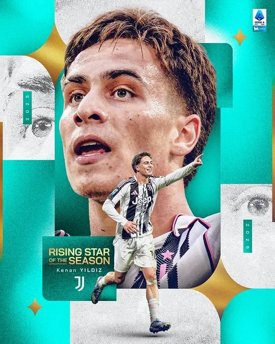 Bóng 10 kiến ​​tạo 6, chính thức Serie A: Yildiz đoạt giải Ngôi sao mới xuất sắc nhất mùa giải