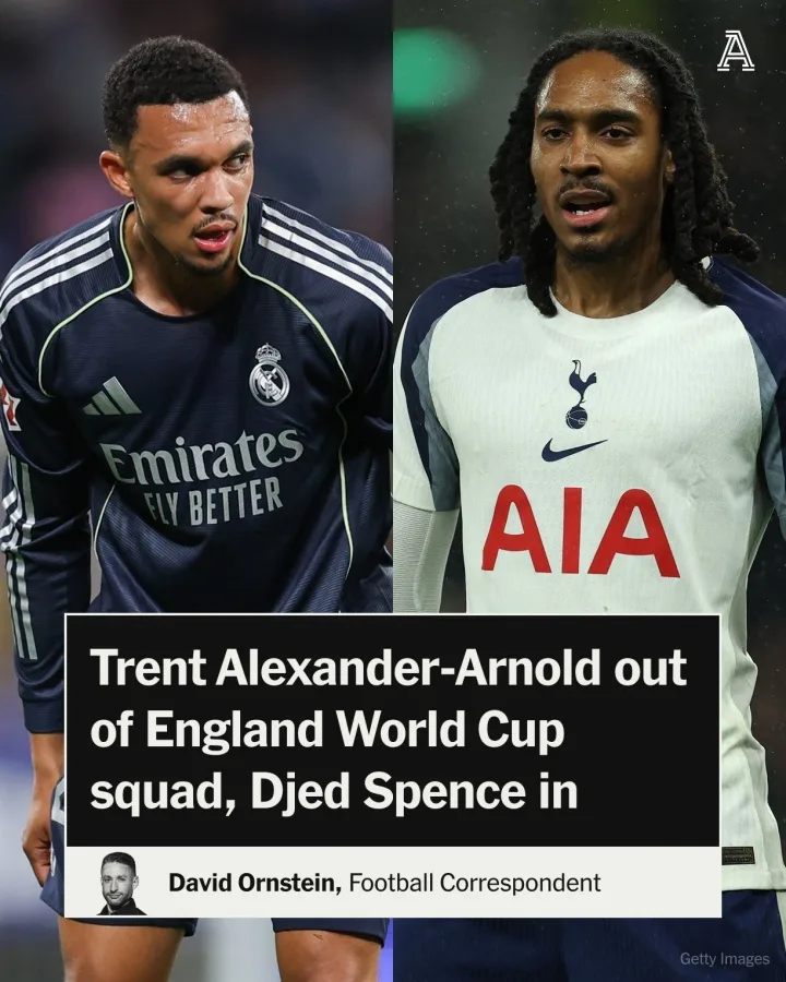 Nhiều phương tiện: Hậu vệ Spence của Tottenham được chọn vào đội tuyển Anh dự World Cup, trong khi Alexander-Arnold không được chọn!