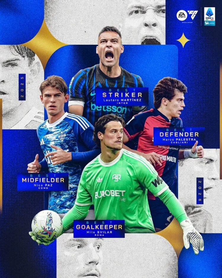 Danh sách cầu thủ xuất sắc nhất từng vị trí ở Serie A mùa này: Lautaro tiền đạo hay nhất, Paz tiền vệ hay nhất
