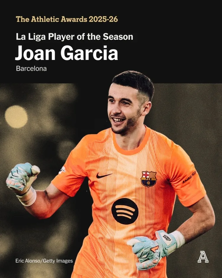 Cầu thủ quan trọng nhất trong chức vô địch của Barcelona! Juan Garcia được bầu là Cầu thủ xuất sắc nhất mùa giải TA La Liga
