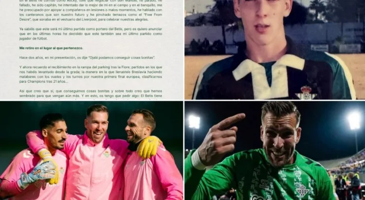 Tôi chạy như Rocky! Thủ môn 39 tuổi Betis 39 Adrian tuyên bố giải nghệ vào cuối mùa giải này