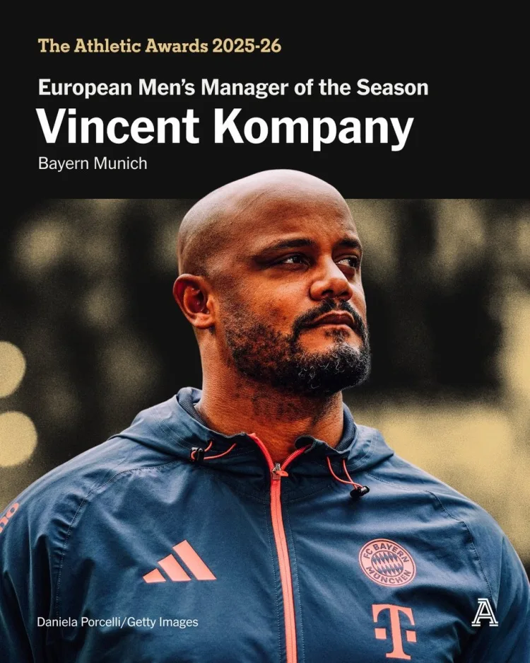 TA chọn HLV xuất sắc nhất mùa bóng đá châu Âu: HLV Kompany của Bayern được bầu